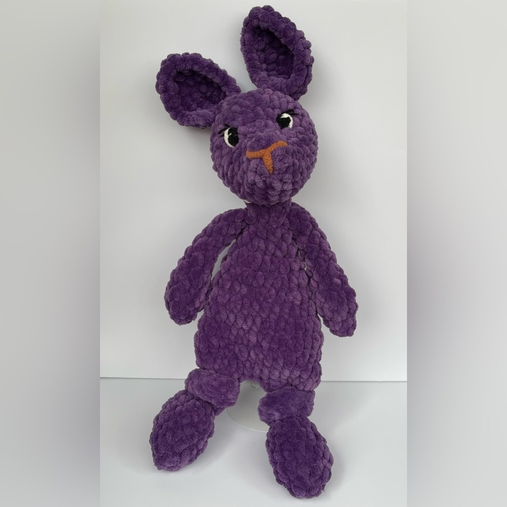 Handmade Crochet Plush Bunny Soft Lovey Toy
